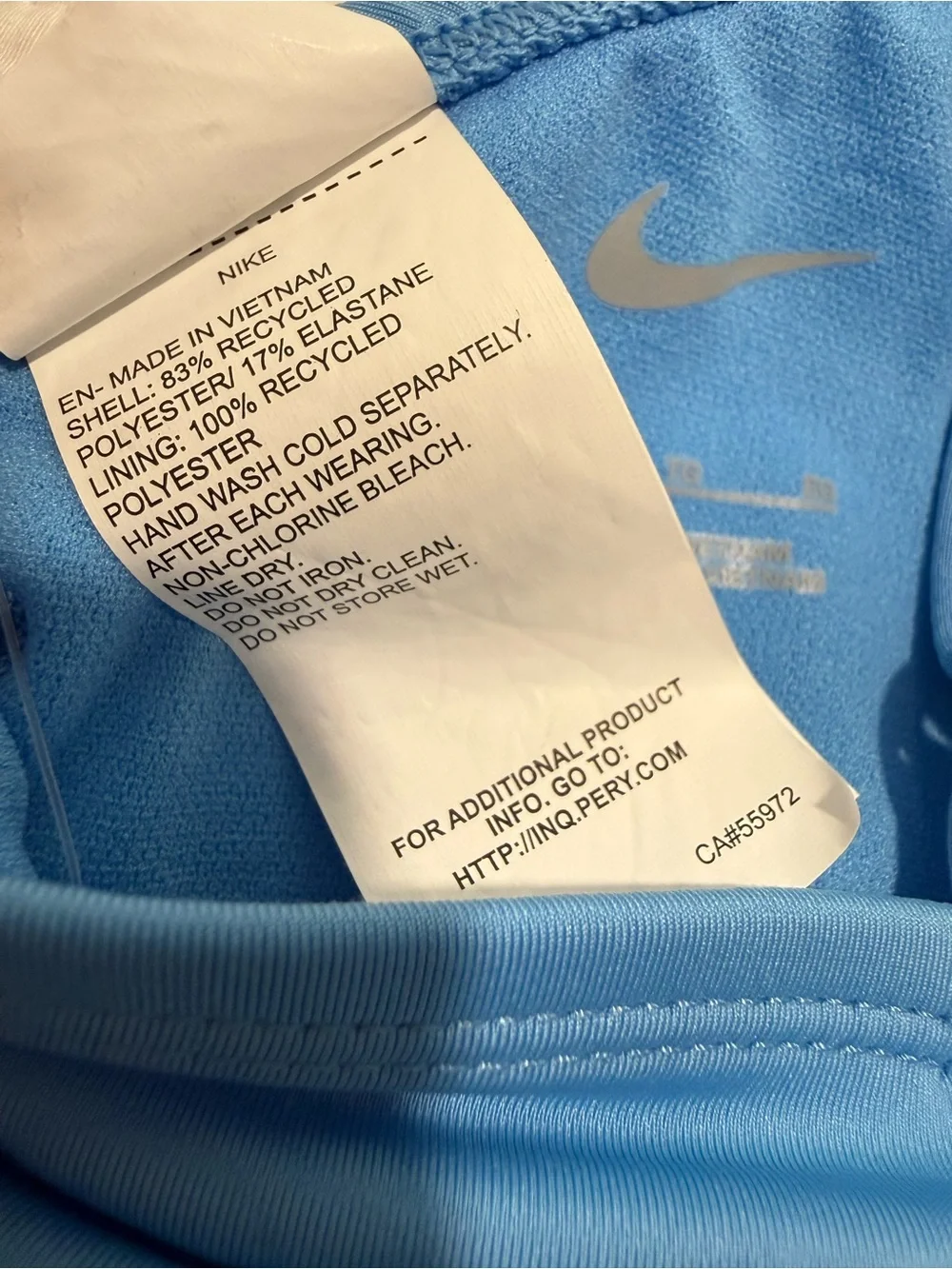 Nike Swimsuit One-piece Light blue